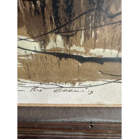 John Haymson “George Washington Bridge In The Evening” Framed, Matted Print - Picture 4 of 8